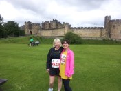 Before today's Alnwick 10k Trailrun - who knew what a trailrun entailed until today's encounter with mud, uneven terrain and LOTS of hills!