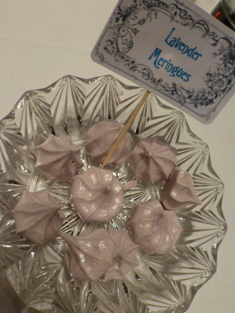 Italian Lavender Meringues