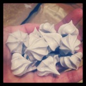 Petite Italian Lavender Meringues