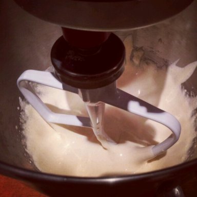 Beat together the eggs and sugar for about 5 minutes - gelato recipe