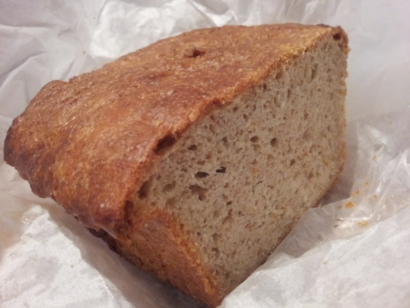 A cross section of Danish Rye Bread