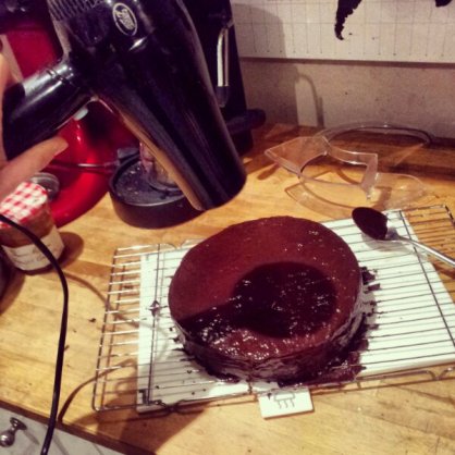 Hairdryer at the ready