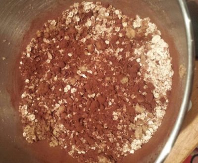 Chuck in the rest of the cocoa powder and sugar