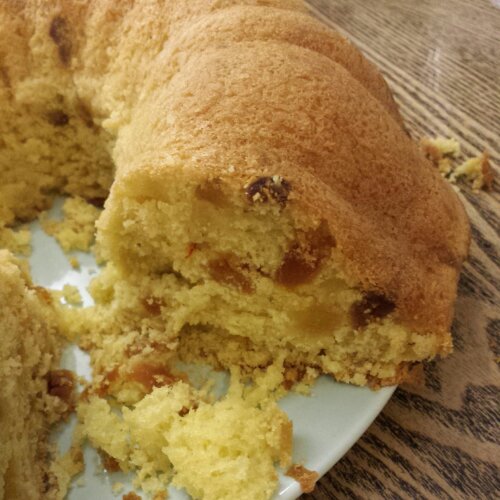 Golden and fruit filled