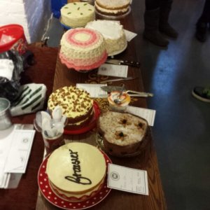 The beautiful collection of cakes at The Clandestine Cake Club 