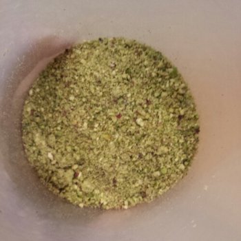 Grind up your nuts, salt and spices