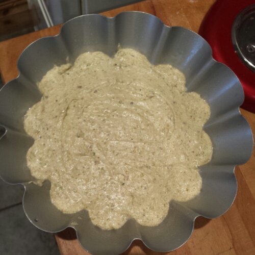 Pistachio Cake ready and waiting