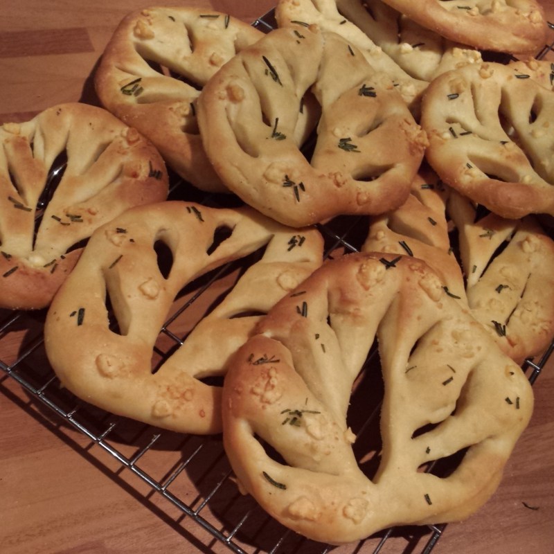 Mini Rosemary, Parmesan & Onion Fougasse