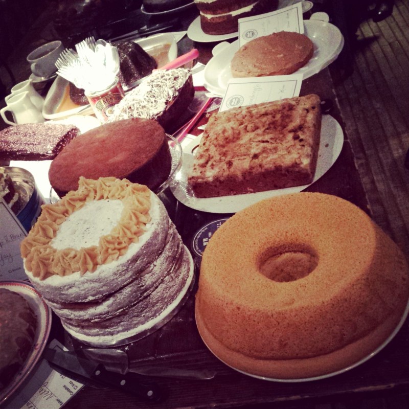 The Pandan Chiffon Cake in amongst the stunning array of Clandestine Cakes