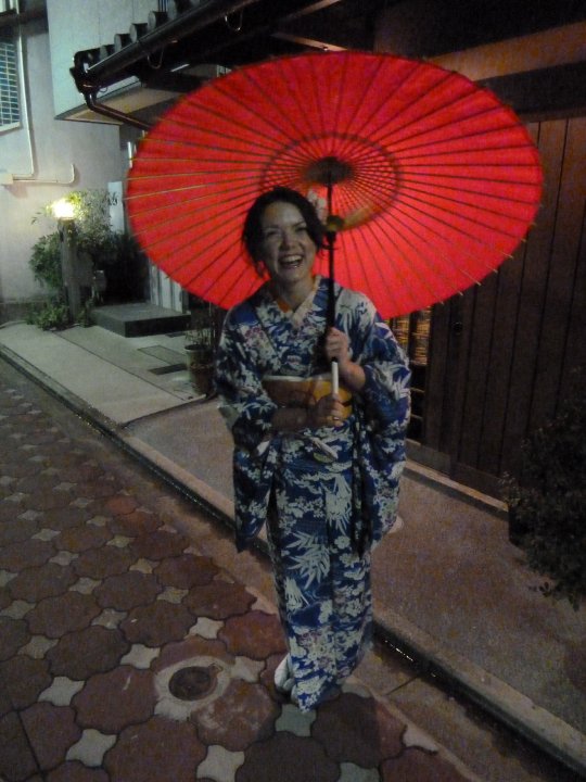 Geisha me before our Japanese Tea Ceremony