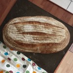 Long slices help the longer loaf keep it's shape