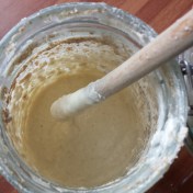 Just fed sourdough starter - smooth and thick