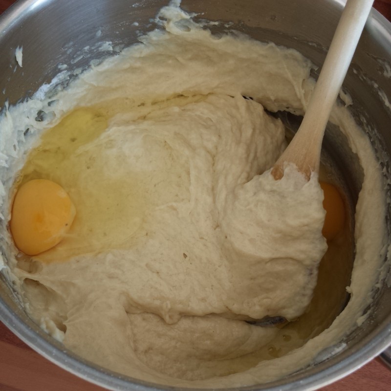 churros recipe Beat in the eggs