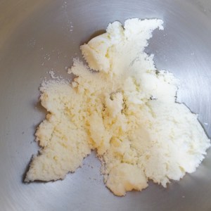 Beat the butter and sugar together until light and fluffy