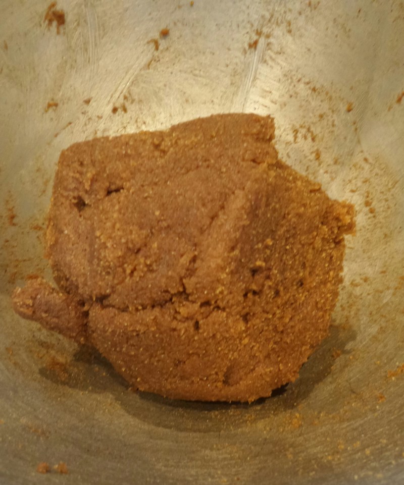 Beaten brown sugars and butter